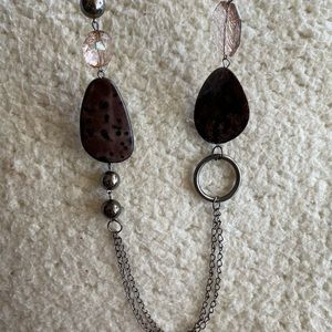 An Opera size necklace